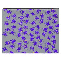 Purple Pattern Cosmetic Bag (XXXL) 