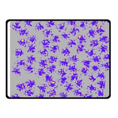 Purple Pattern Double Sided Fleece Blanket (small)  by JDDesigns