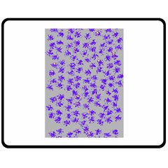 Purple Pattern Double Sided Fleece Blanket (Medium) 