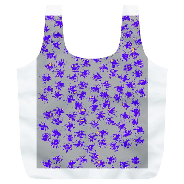 Purple Pattern Full Print Recycle Bags (L) 