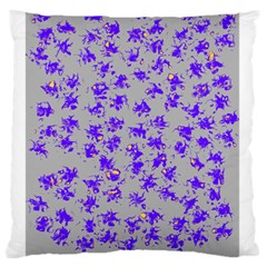 Purple Pattern Large Flano Cushion Cases (two Sides)  by JDDesigns