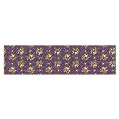 Purple Pattern Satin Scarf (oblong) by JDDesigns