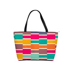 Connected Colorful Rectangles Classic Shoulder Handbag by LalyLauraFLM