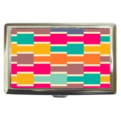 Connected Colorful Rectangles			cigarette Money Case by LalyLauraFLM