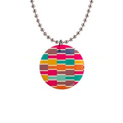 Connected Colorful Rectangles			1  Button Necklace by LalyLauraFLM