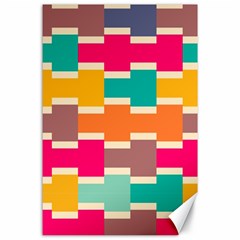 Connected Colorful Rectangles			canvas 24  X 36  by LalyLauraFLM