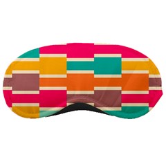 Connected Colorful Rectangles			sleeping Mask by LalyLauraFLM