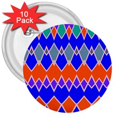 Rhombus Chains			3  Button (10 Pack) by LalyLauraFLM