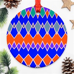 Rhombus Chains			ornament (round) by LalyLauraFLM