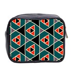 Triangles in retro colors pattern Mini Toiletries Bag (Two Sides) Back