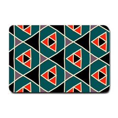 Triangles In Retro Colors Pattern			small Doormat by LalyLauraFLM