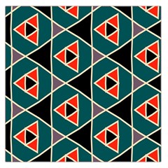 Triangles In Retro Colors Pattern Satin Scarf by LalyLauraFLM