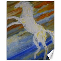 Unicorn In The Sky  Canvas 11  X 14   by JDDesigns