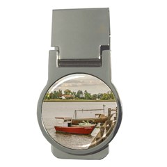 Santa Lucia River In Montevideo Uruguay Money Clips (round)  by dflcprints