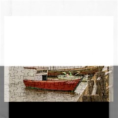 Santa Lucia River In Montevideo Uruguay Rectangular Jigsaw Puzzl by dflcprints