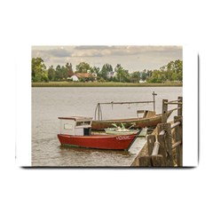 Santa Lucia River In Montevideo Uruguay Small Doormat  by dflcprints