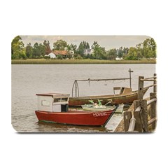 Santa Lucia River In Montevideo Uruguay Plate Mats by dflcprints