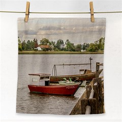 Santa Lucia River In Montevideo Uruguay Face Towel by dflcprints