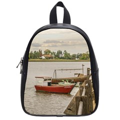 Santa Lucia River In Montevideo Uruguay School Bags (small)  by dflcprints