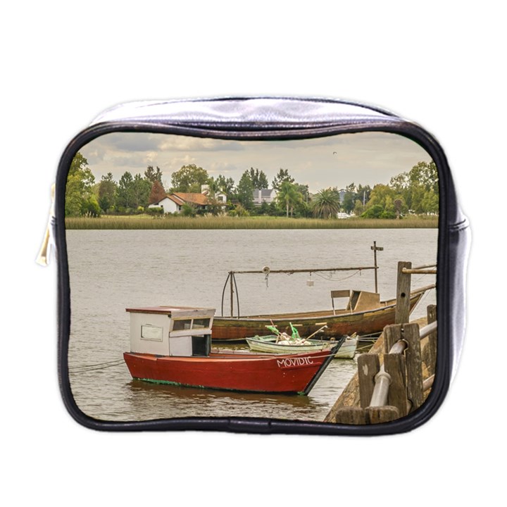 Santa Lucia River In Montevideo Uruguay Mini Toiletries Bags