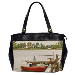 Santa Lucia River In Montevideo Uruguay Office Handbags (2 Sides)  by dflcprints