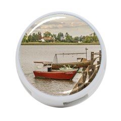 Santa Lucia River In Montevideo Uruguay 4-port Usb Hub (one Side) by dflcprints