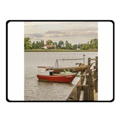 Santa Lucia River In Montevideo Uruguay Fleece Blanket (small) by dflcprints