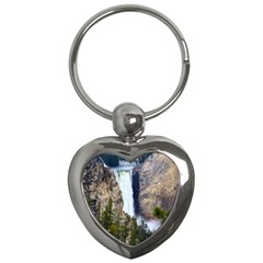 Yellowstone Waterfall Key Chains (heart)  by trendistuff