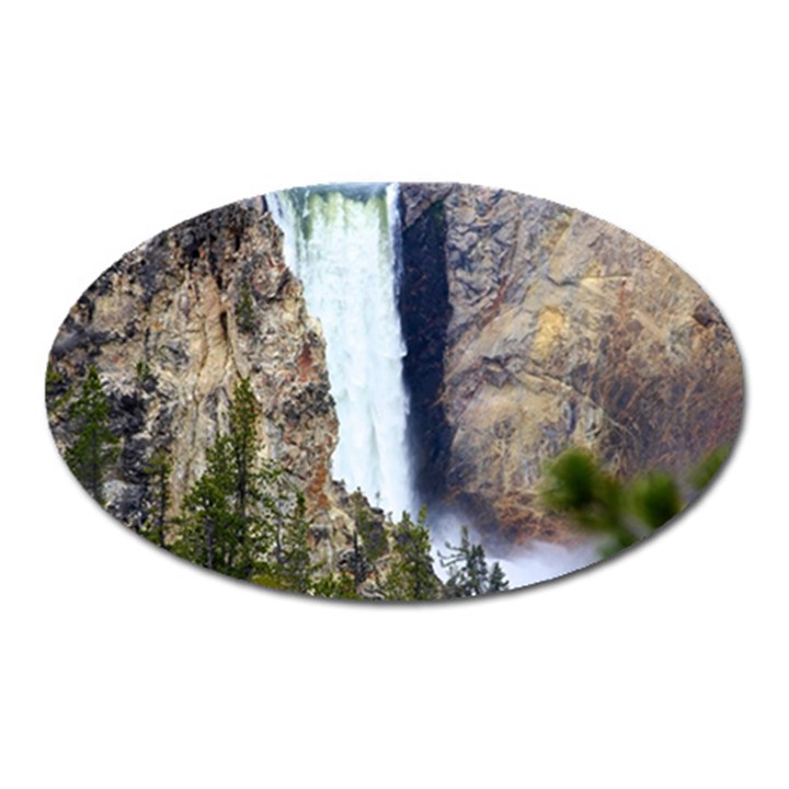 YELLOWSTONE WATERFALL Oval Magnet