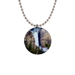 Yellowstone Waterfall Button Necklaces by trendistuff