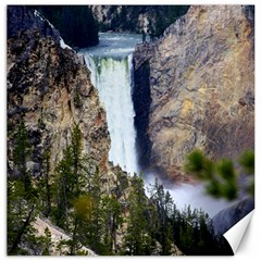 Yellowstone Waterfall Canvas 16  X 16   by trendistuff