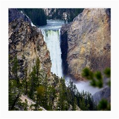 Yellowstone Waterfall Medium Glasses Cloth (2-side) by trendistuff