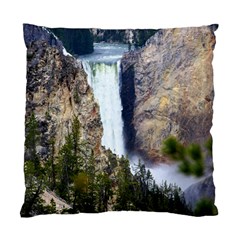 Yellowstone Waterfall Standard Cushion Case (one Side)  by trendistuff