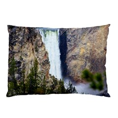 Yellowstone Waterfall Pillow Cases by trendistuff