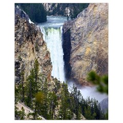 Yellowstone Waterfall Drawstring Bag (small) by trendistuff