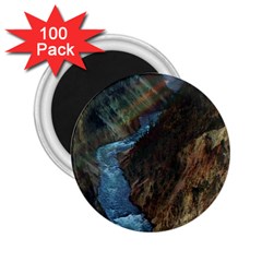 Yellowstone Lower Falls 2 25  Magnets (100 Pack)  by trendistuff