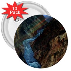 Yellowstone Lower Falls 3  Buttons (10 Pack)  by trendistuff