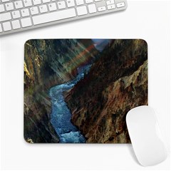 Yellowstone Lower Falls Large Mousepads by trendistuff