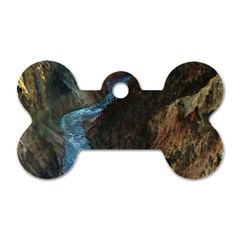 Yellowstone Lower Falls Dog Tag Bone (one Side)