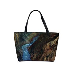 Yellowstone Lower Falls Shoulder Handbags by trendistuff