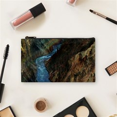 Yellowstone Lower Falls Cosmetic Bag (small)  by trendistuff