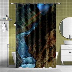 Yellowstone Lower Falls Shower Curtain 48  X 72  (small)  by trendistuff