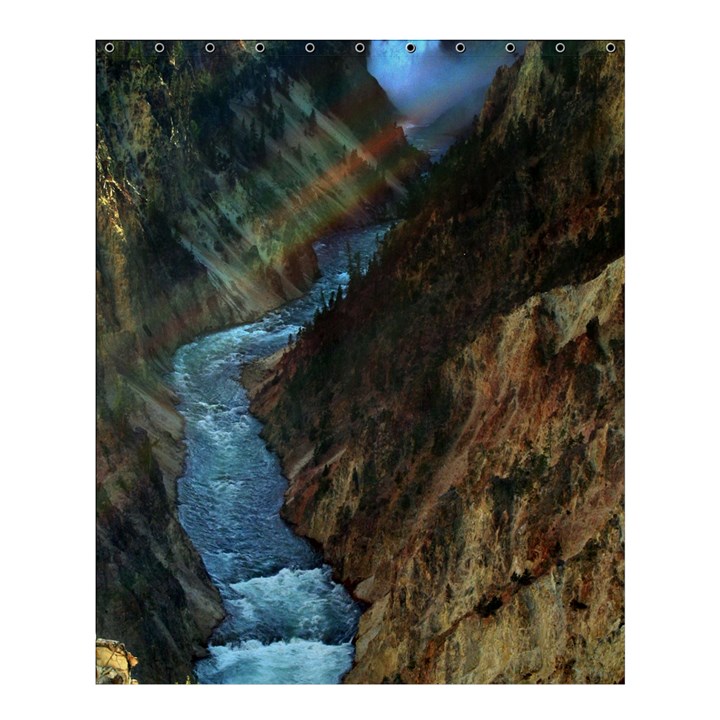 YELLOWSTONE LOWER FALLS Shower Curtain 60  x 72  (Medium) 