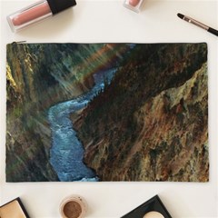 Yellowstone Lower Falls Cosmetic Bag (xxl)  by trendistuff