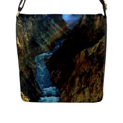 Yellowstone Lower Falls Flap Messenger Bag (l)  by trendistuff