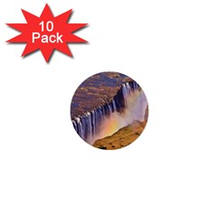 WATERFALL AFRICA ZAMBIA 1  Mini Buttons (10 pack) 