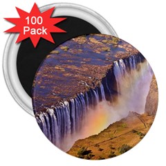 Waterfall Africa Zambia 3  Magnets (100 Pack) by trendistuff