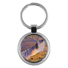 Waterfall Africa Zambia Key Chains (round)  by trendistuff