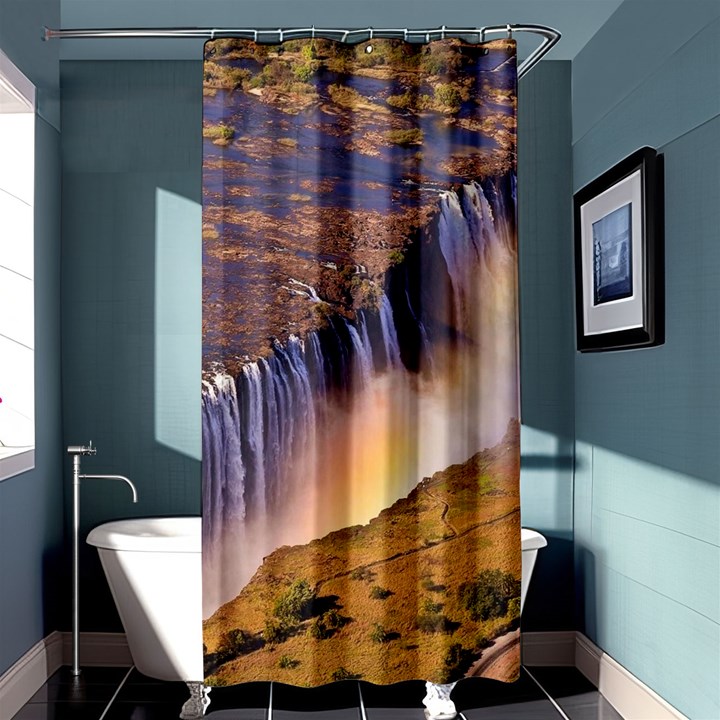 WATERFALL AFRICA ZAMBIA Shower Curtain 36  x 72  (Stall) 