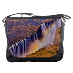 Waterfall Africa Zambia Messenger Bags by trendistuff